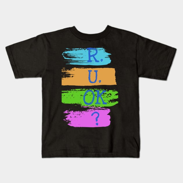 r u ok | are you ok | ru ok Kids T-Shirt by OrionBlue